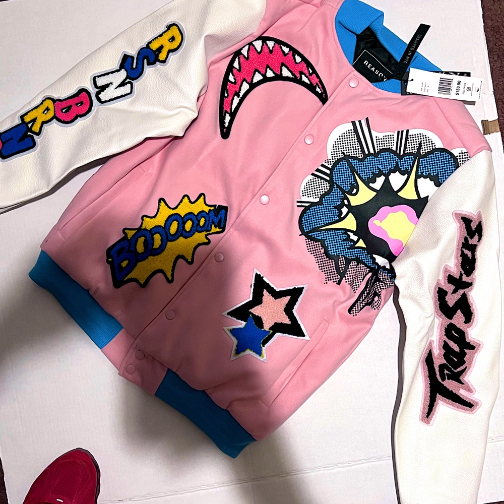 Varsity Jacket / very colorful and vibrant